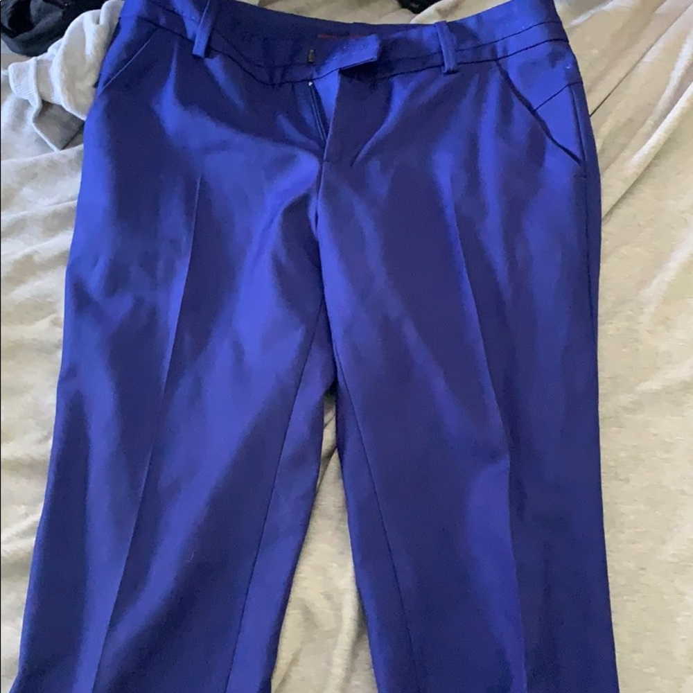 Comptoir des cottoniers electric blue suit pants